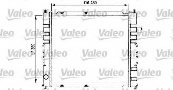 VALEO 731254 Radiator, engine cooling